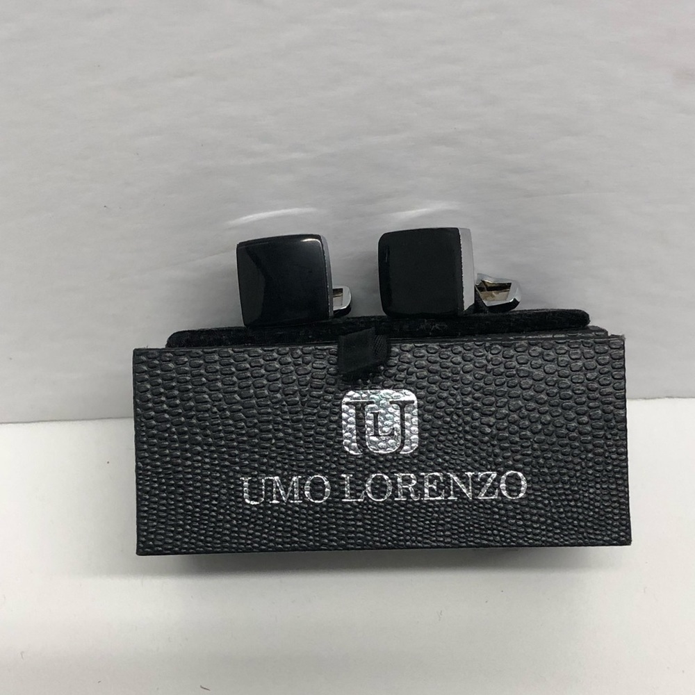 Uno Lorenzo cufflink black/silver box